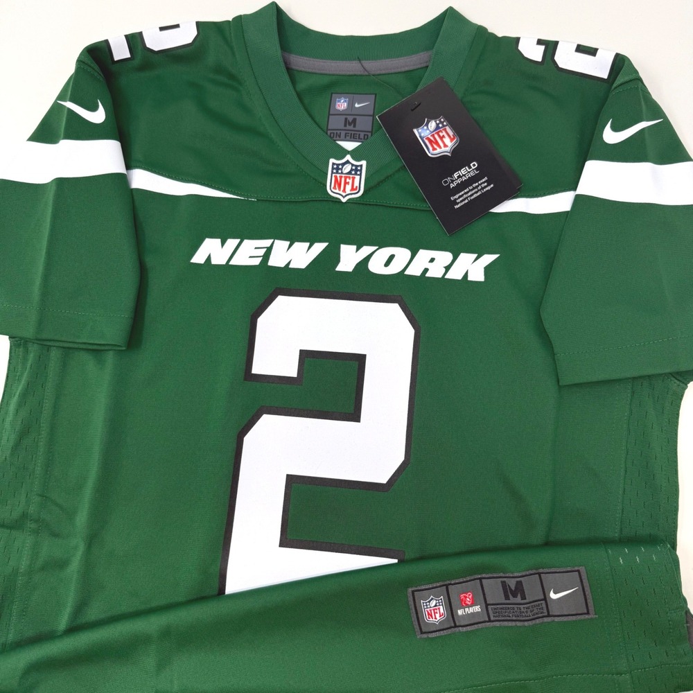 Nike New York Jets Zach Wilson Jersey Youth Medium 10/12 NFL 9Z1B7N1P9-NYJZW NEW